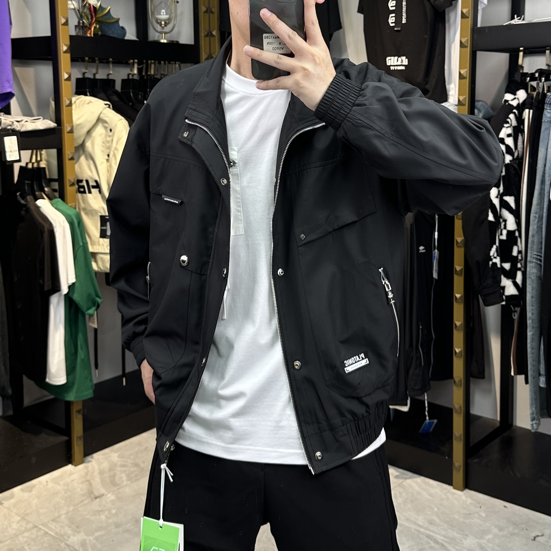 HB 原创奢潮/春秋（3D裁剪）多层次时尚夹克（76013）