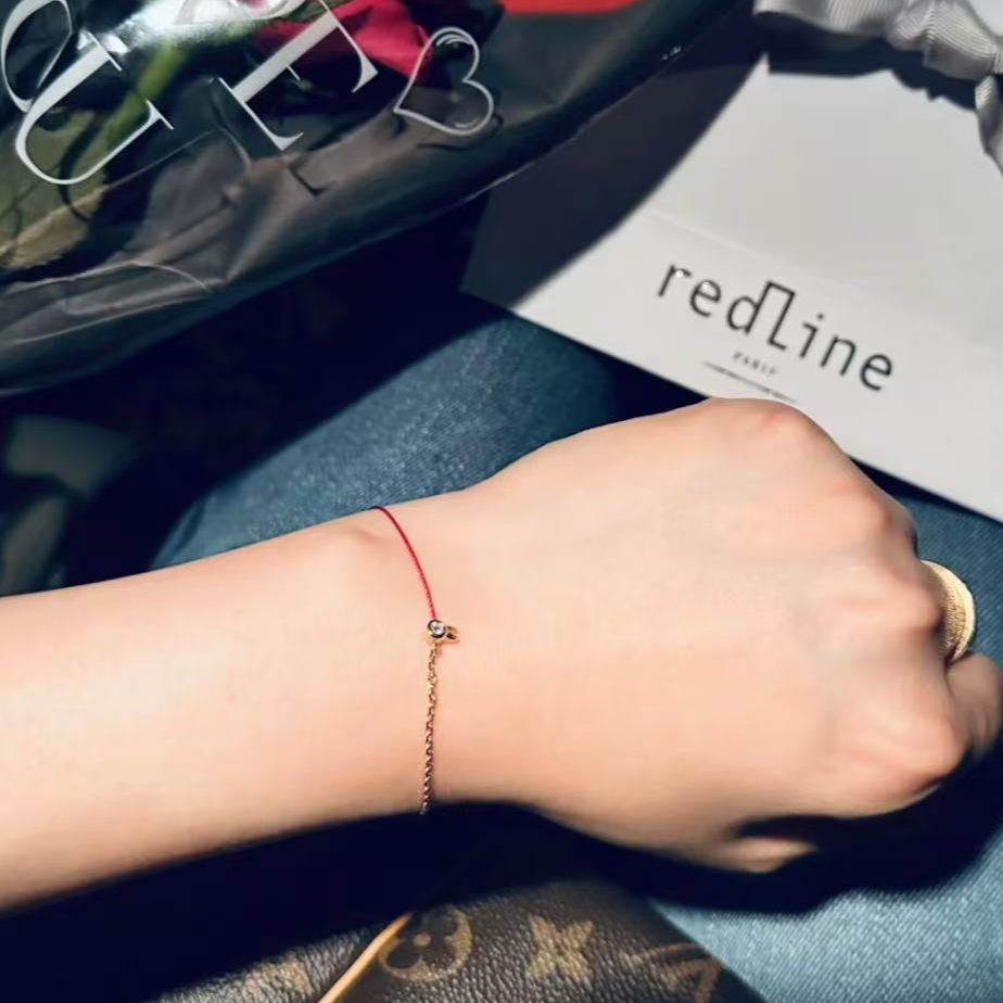 全新未使用  Redline 18k金5分钻限定兔子手链