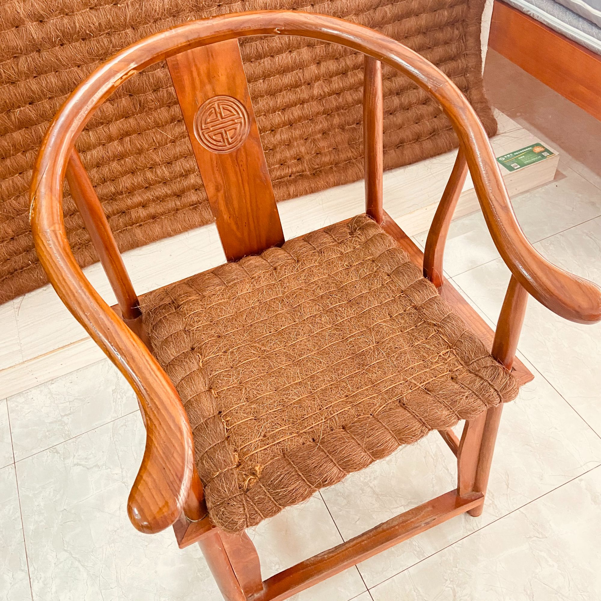 家用坐垫棕垫手工山棕蒲团打坐禅垫棕榈拜垫禅修垫椅子垫子可定做