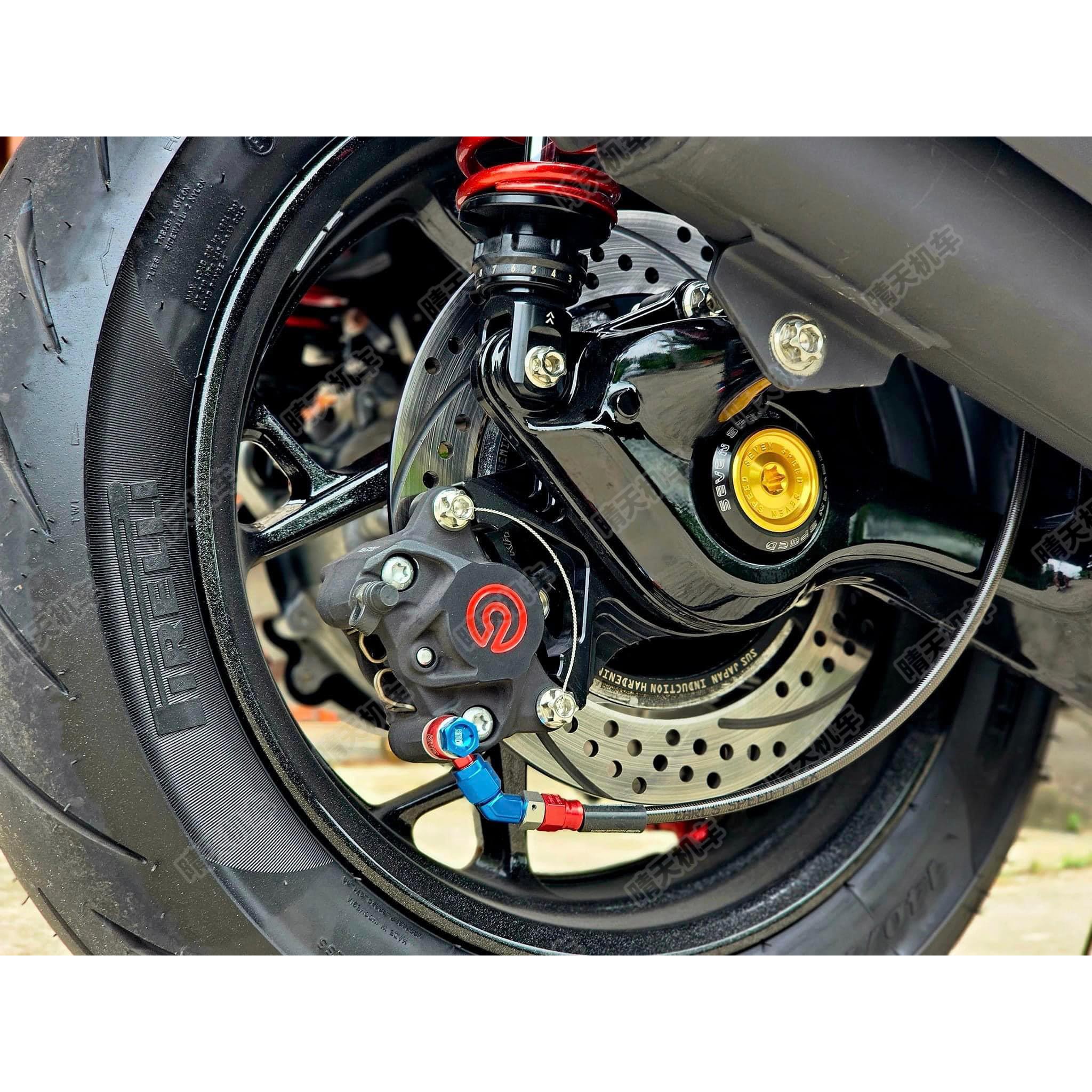 泰国 SEVEN 雅马哈XMAX300  CNC铝合金 后摇臂堵头装饰盖 XMAX