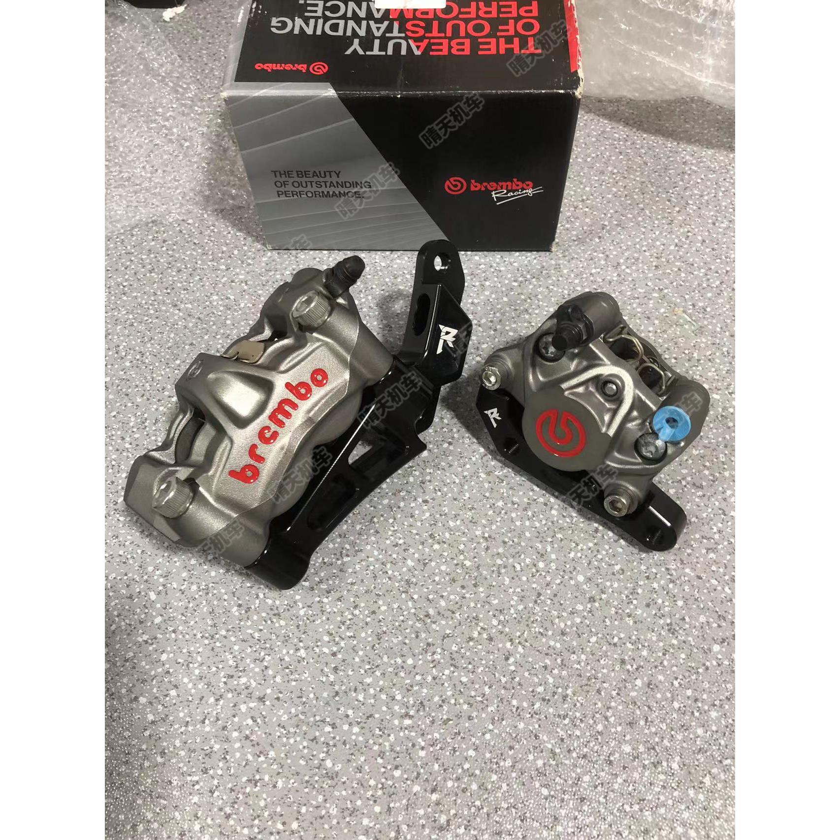 21-24款雅马哈XMAX300改装布雷博brembo M50S辐射对四刹车卡钳