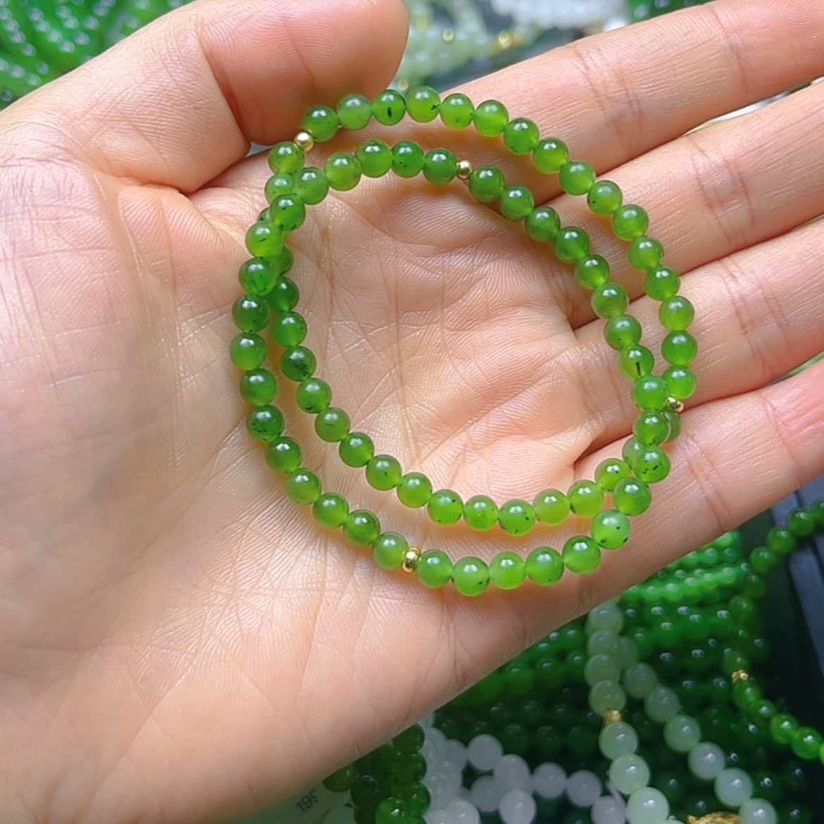 【闪购商品】和田玉（碧玉）颈饰银S925镶嵌