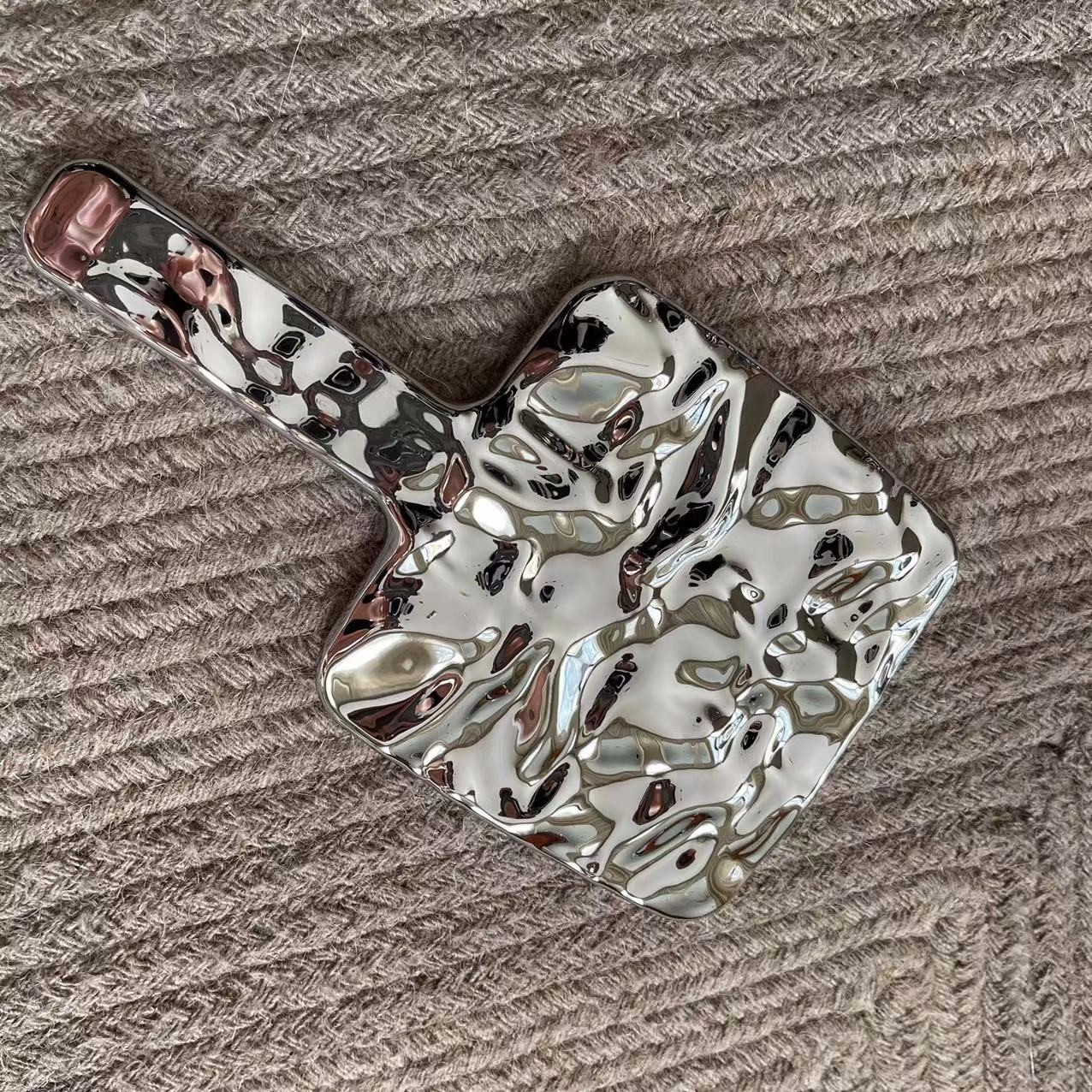 非金属婚庆饰品 沐熙美大哥推荐{时尚搭配}小众银色简约镜F375