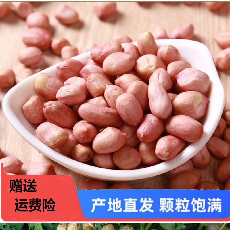 买4斤送1斤山东特产沙土大白沙花生米 生花生米新货5斤食用农产品
