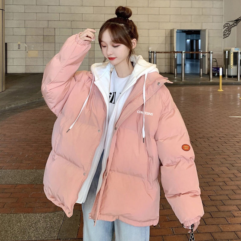 鸭鸭白鸭绒户外羽绒服2023年新款女冬季韩版宽松假两件外套加厚