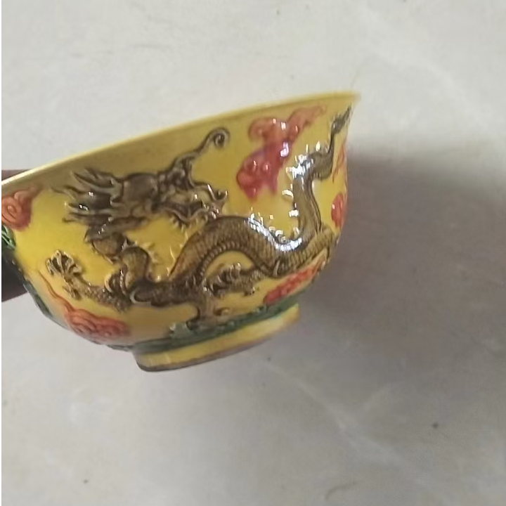 精美高端盘龙陶瓷碗