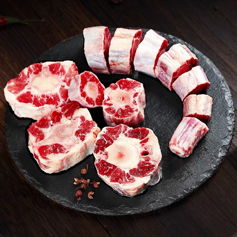 桑根牧场整根原切牛尾巴草原原味黄牛牛尾鲜嫩国产四斤装健康美味