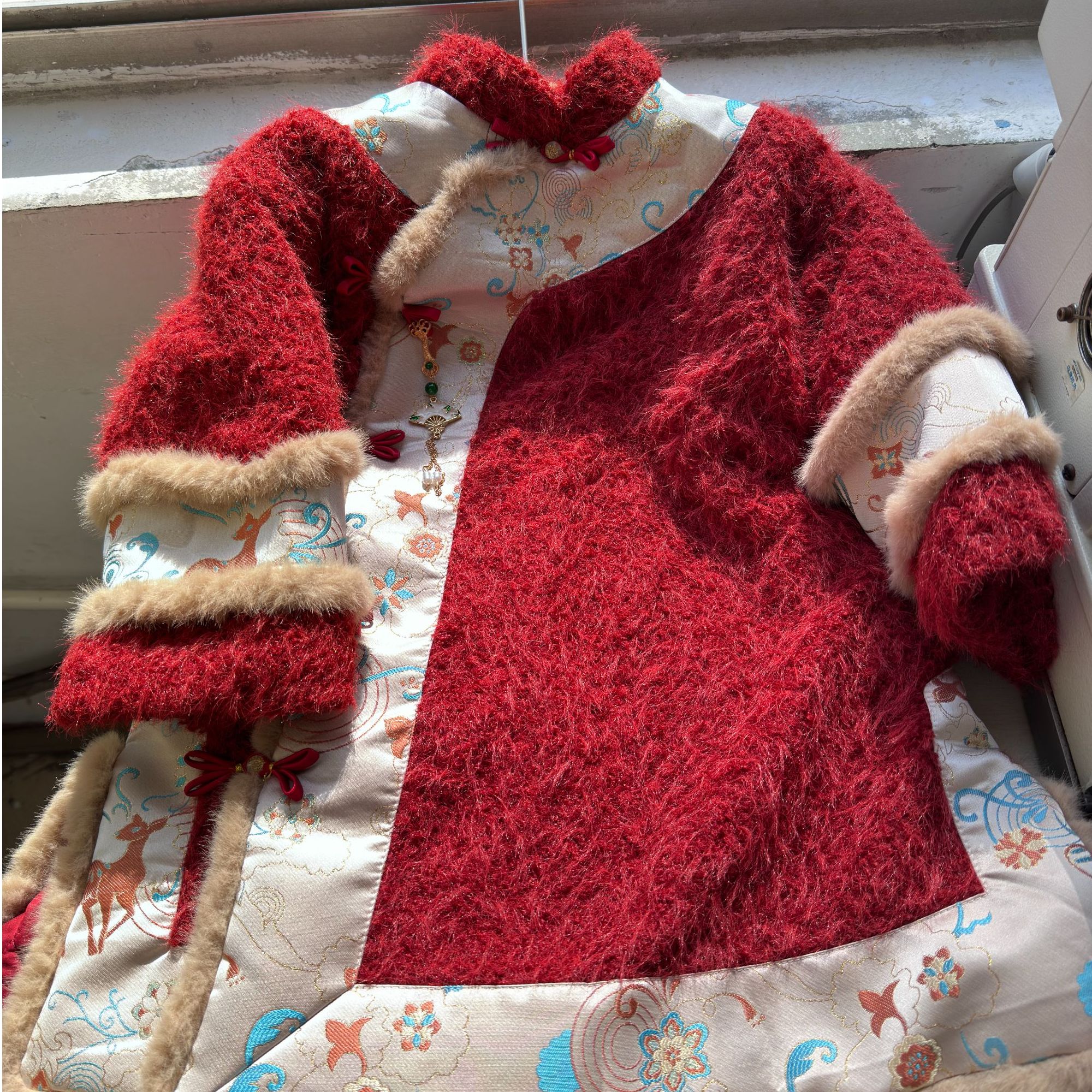 藏袍秋冬季新款2024秋冬天女童女宝宝