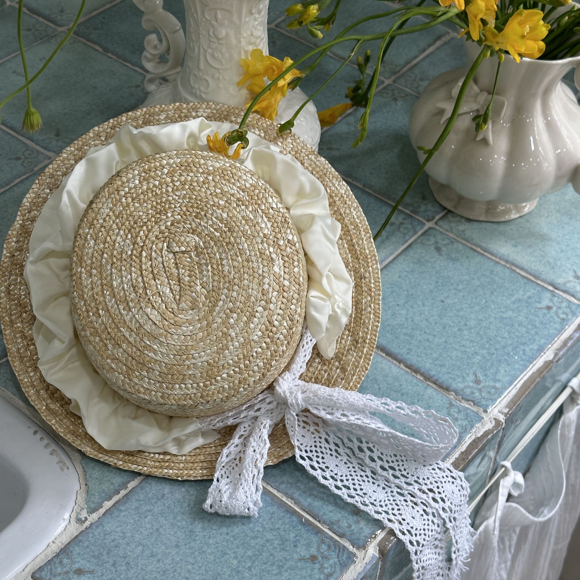 草帽帽子夏季新款2024女童儿童洋气