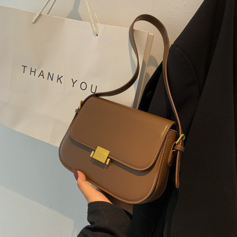 复古质感洋气小包包女包新款潮时尚小方包简约百搭单肩斜挎包