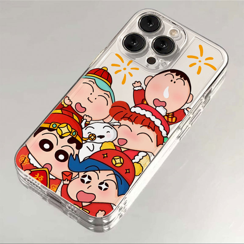 小新来拜年iPhone14/15promax手机壳11小众xr卡通12/13pro软壳