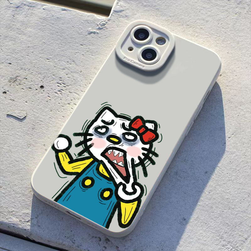 搞怪小猫iPhone15ProMax手机壳14苹果13创意可爱12全包78p11xs/xr