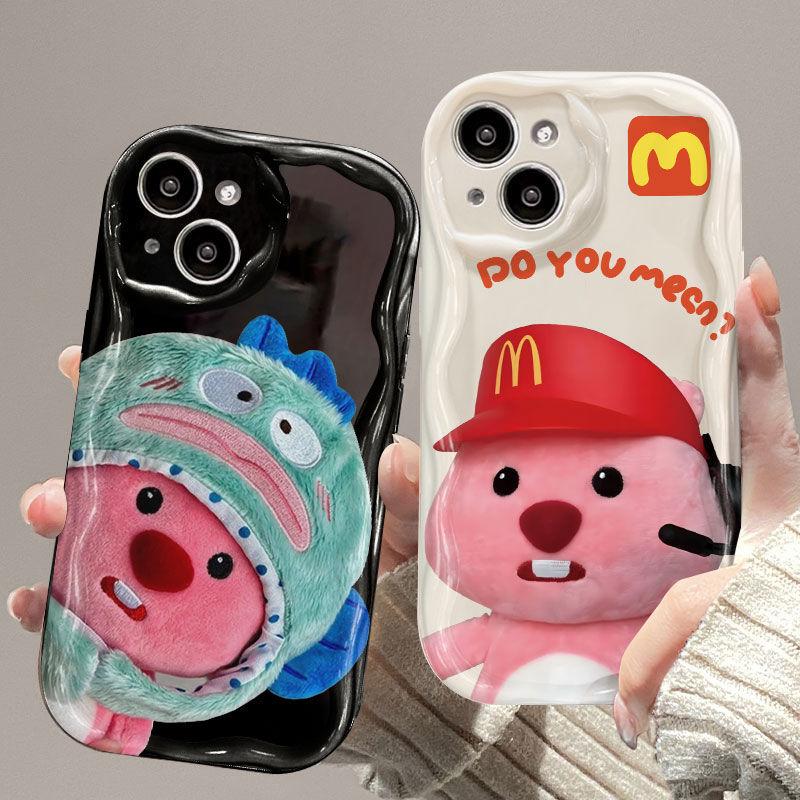 小海狸苹果15手机壳iphone13/14pro华为荣耀oppo卡通vivo小米红米