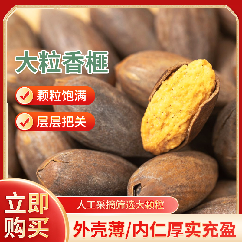 大籽香榧现炒现称诸暨特产新货袋装500g香榧子零食香榧子休闲坚果