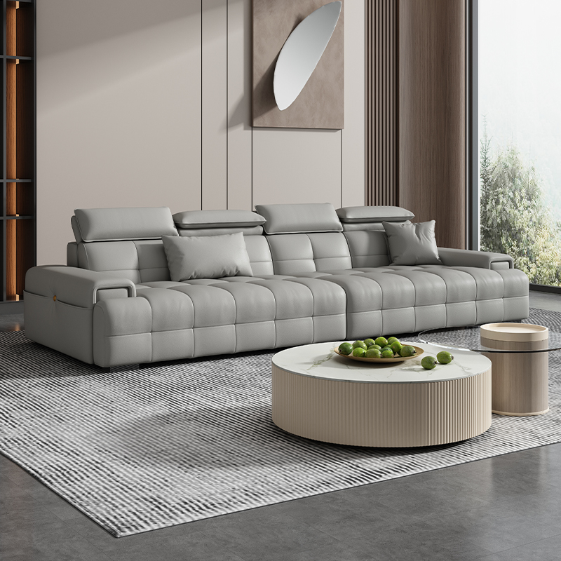 872意式极简真皮沙发客厅家用现代简约轻奢头层真皮质沙发落地可