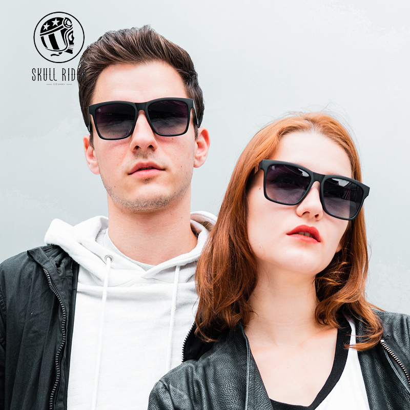 skullrider西班牙方太阳眼镜男女大框偏光防紫外线开车GM墨镜