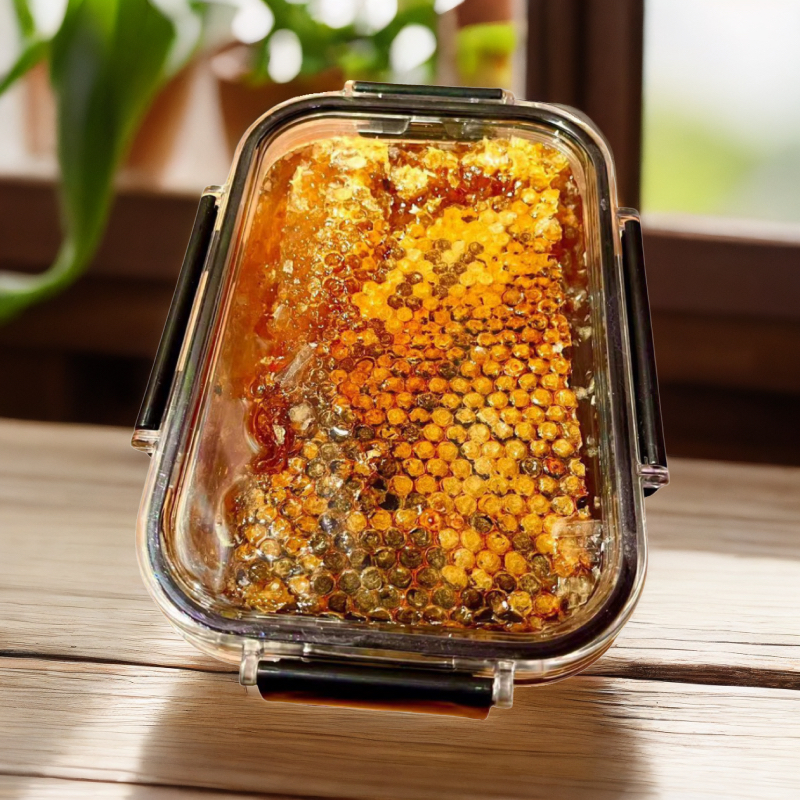 （2斤精品现装云南冬蜜）高山石头洞野山花百花土蜂巢蜜