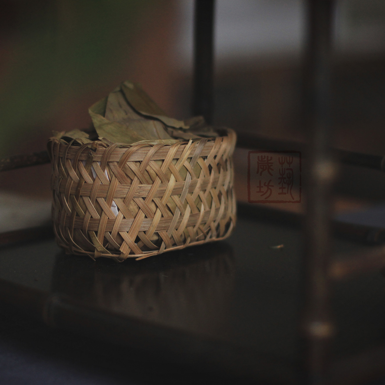 2015年贡尖安茶艺岁坊十年保障祁门孙义顺新品篮茶老六安黑茶245g