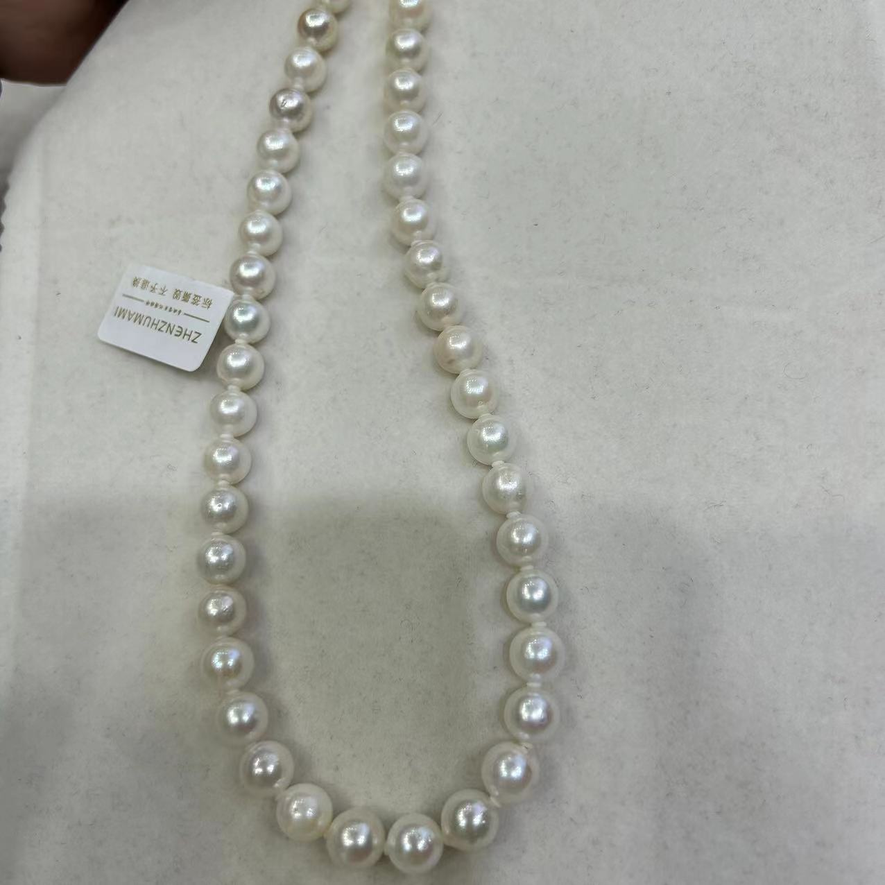 A8海水白珠ak项链