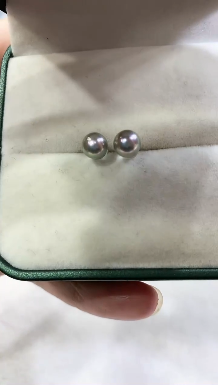 【闪购商品】海水珍珠耳饰银S925镶嵌W25
