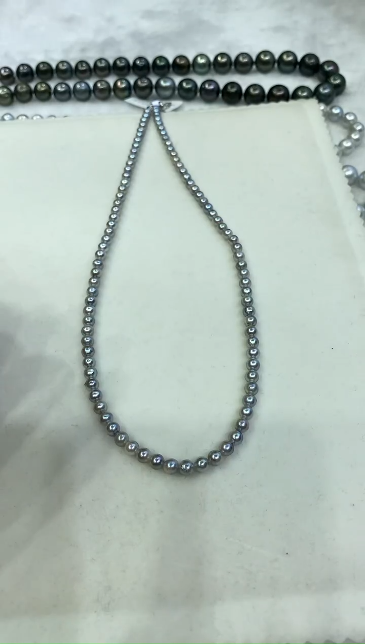 【闪购商品】海水珍珠颈饰银S925镶嵌海水真多麻项链