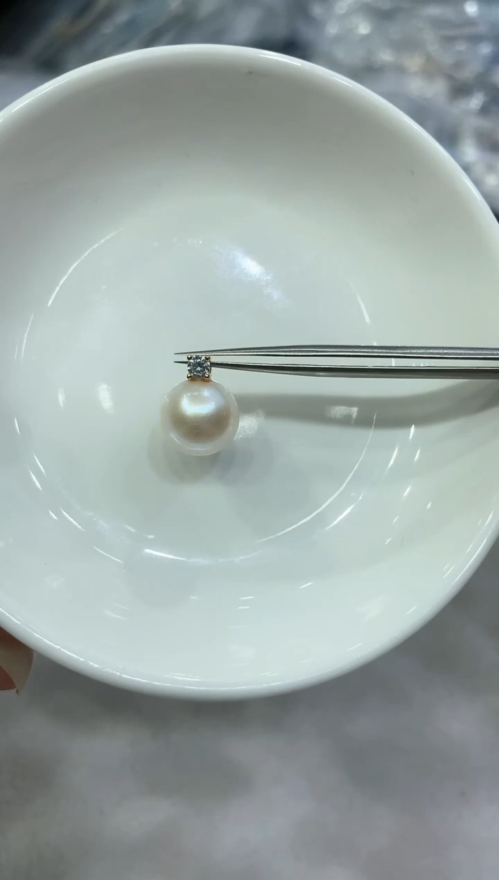 【闪购商品】淡水珍珠吊坠(赠链)银S925镶嵌MD93