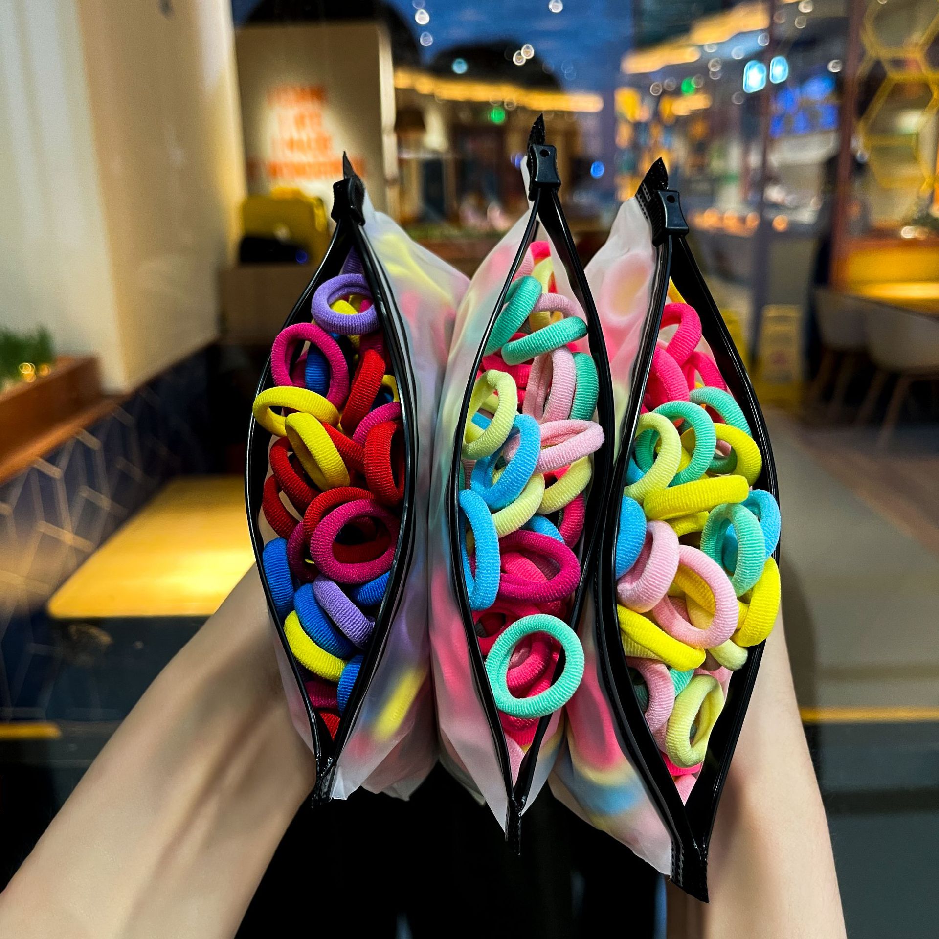 儿童皮筋发圈女童毛巾圈头绳无接缝扎头发皮筋宝宝拇指圈发饰批发