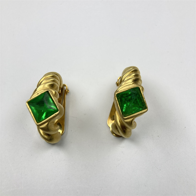 合金耳饰 LES BERNARD半圈云纹琉璃耳环1-5【2061204-035】