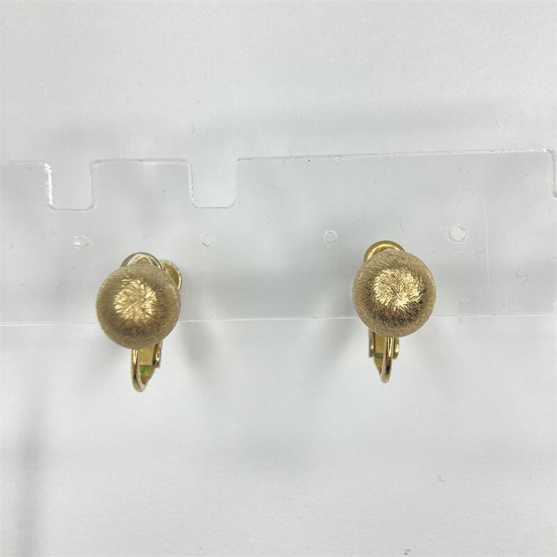 合金耳饰 napier金色圆球耳环1-2【2061204-070】
