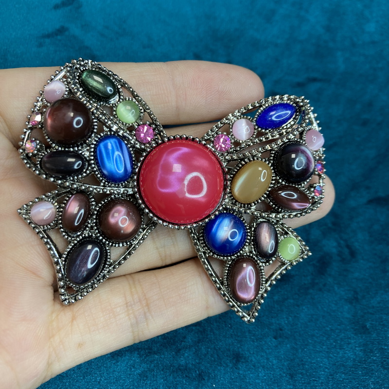 合金胸针 BW2000多彩蝴蝶结胸针5-3【240910-0025】