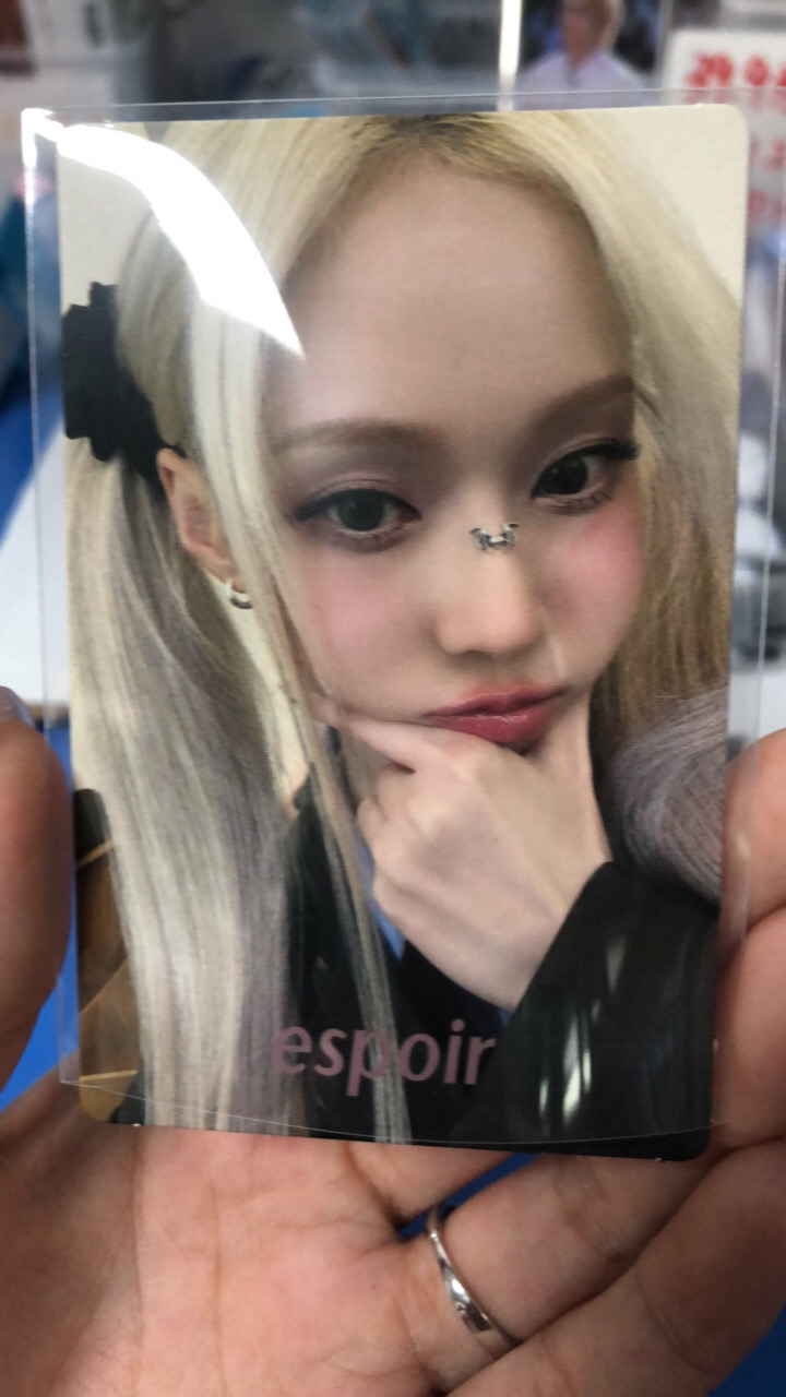 冬天espoir代言卡 柚子饮料代言卡