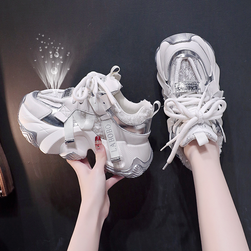 【男女同款】网红爆款情侣鞋休闲老爹鞋夏季网面透气百搭厚底运动鞋