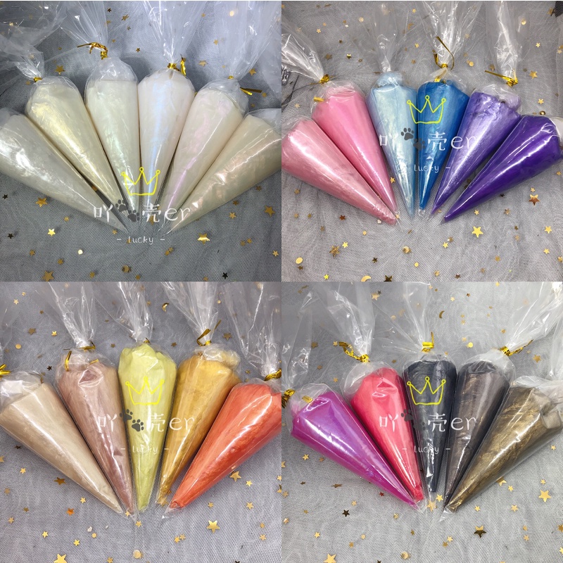 吖壳er自制28色珠光胶偏光奶油胶DIY手工袋装70克仿真手工diy礼物