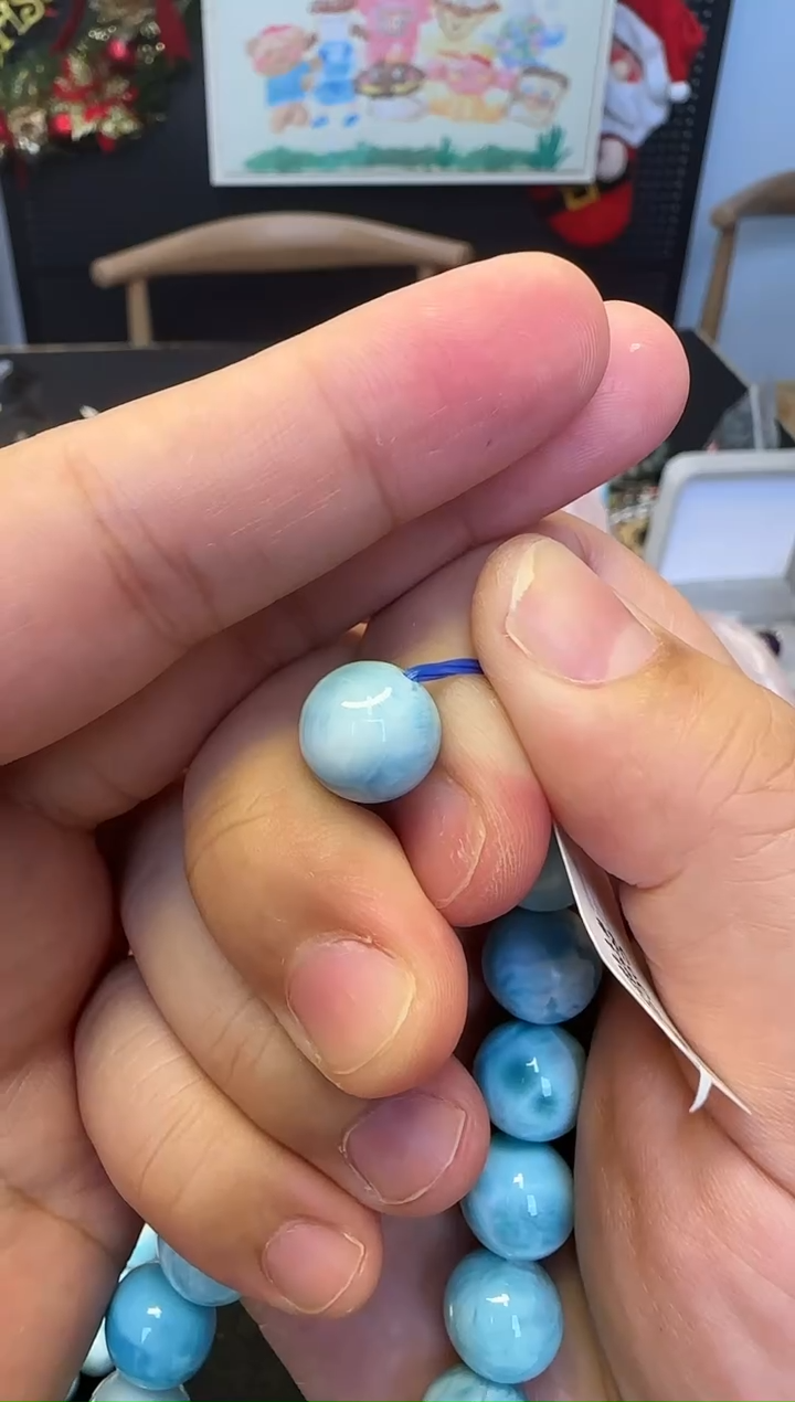 【闪购商品】针钠钙石（海纹石）手串未镶嵌海纹石单颗9mm+