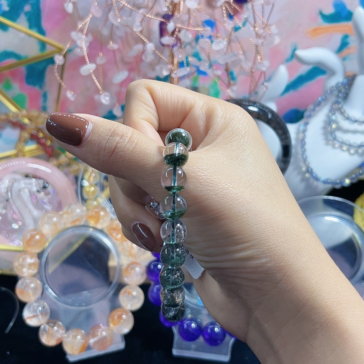 【闪购商品】水晶手串未镶嵌绿幽灵8.9mm