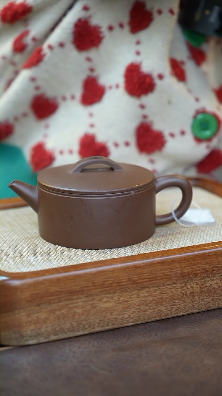 【闪购商品】紫砂茶壶一厂紫泥-汉瓦-方云200cc