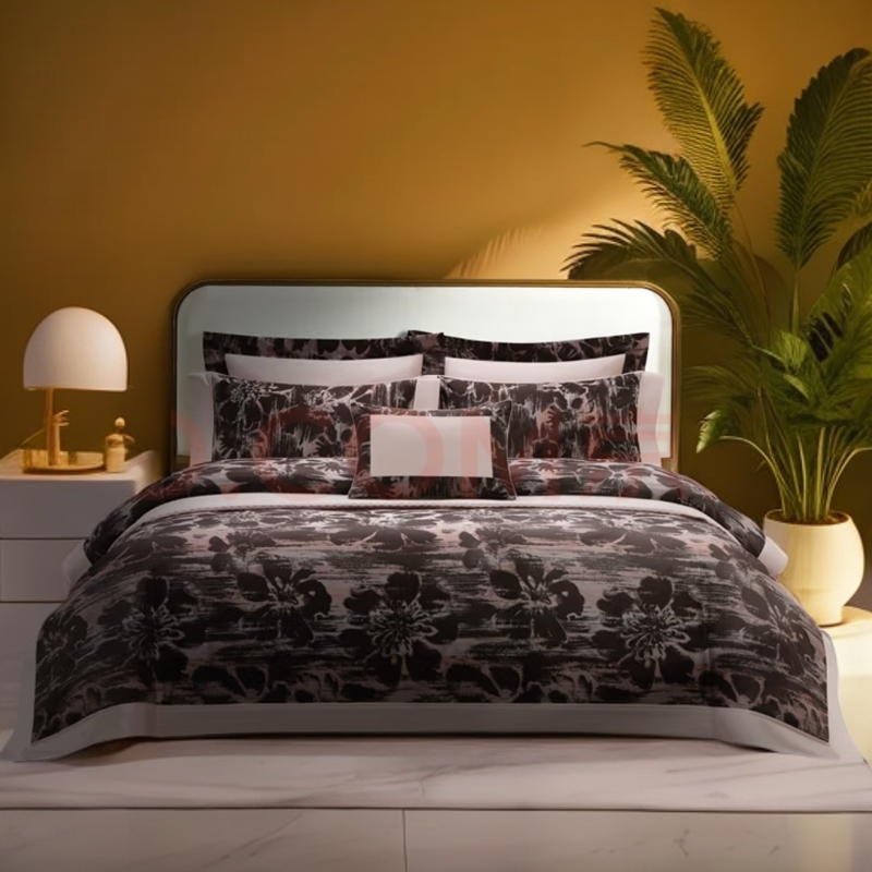 色织艺术大提花四件套埃及棉-寐玫EgyptianCotton