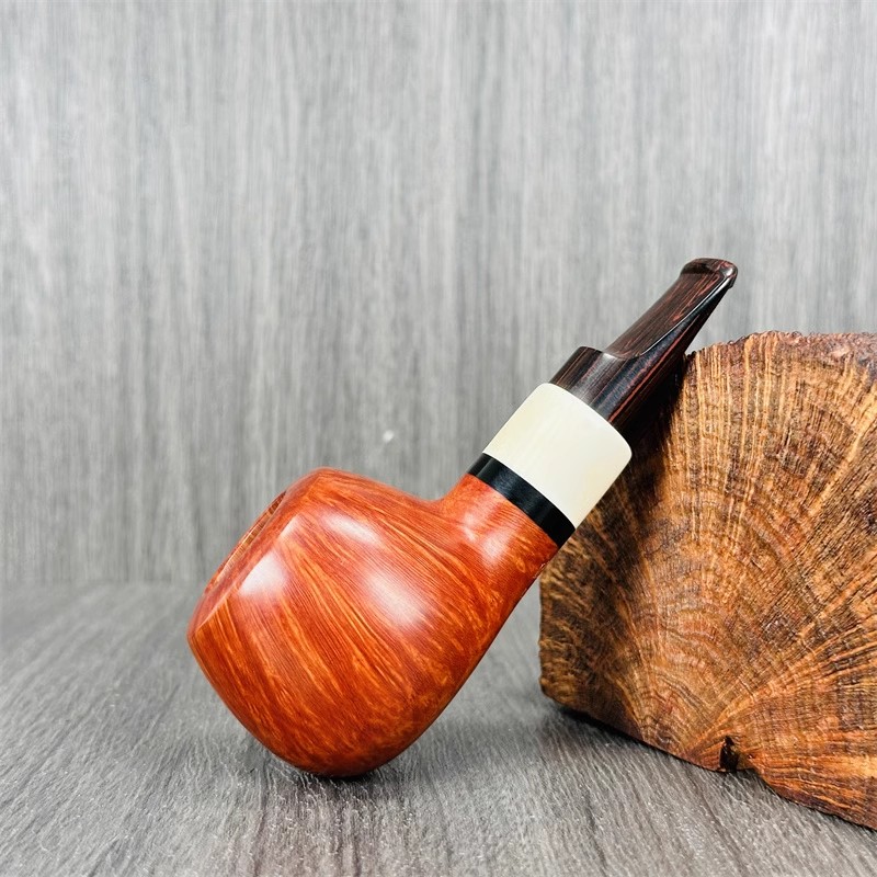 丹麦Tao Nielsen徒弟Idskov手工石楠木烟斗 苹果暖鼻直斗