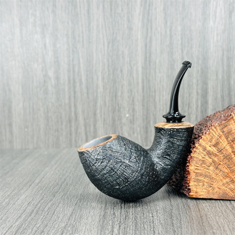 美国Jared Coles贾里德.科尔斯 石楠木手工烟斗致敬拉斯喷砂河豚