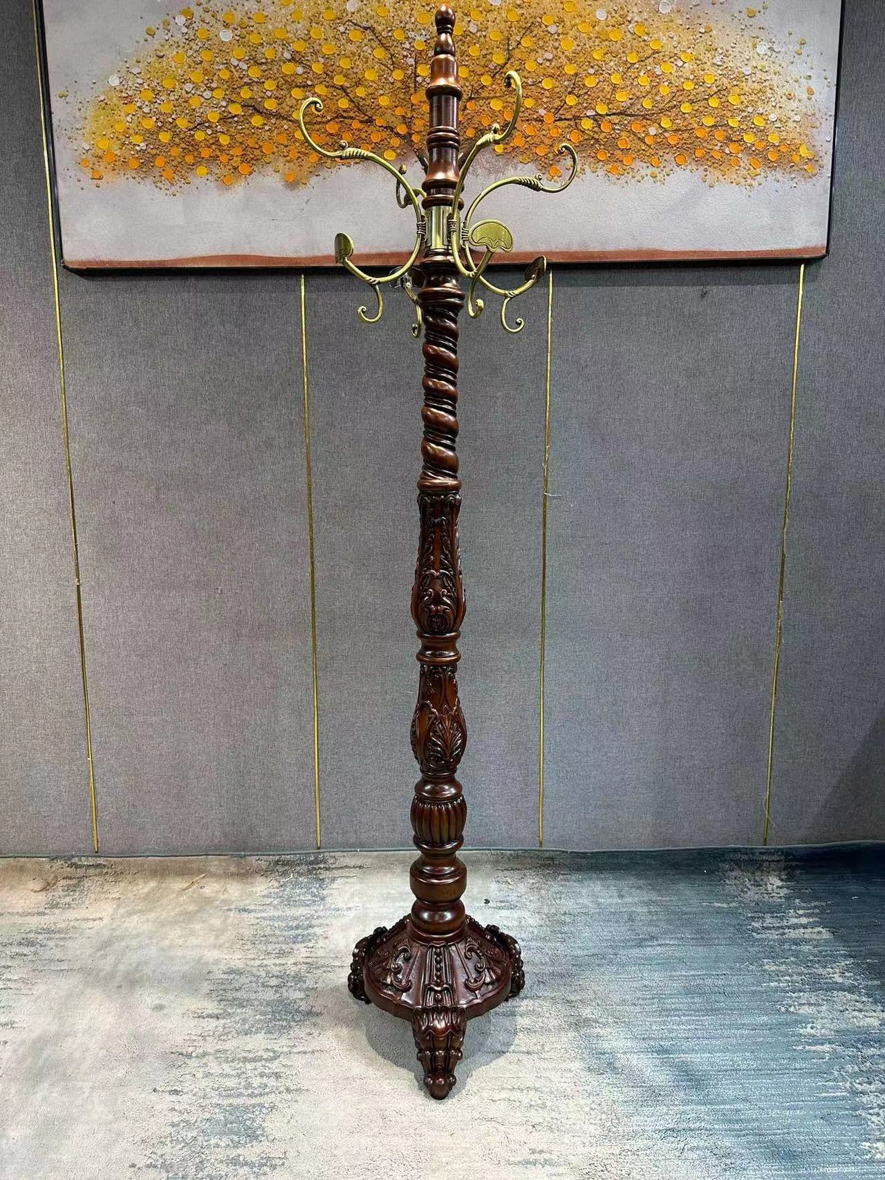 GYJ102 挂衣架 【规格】440*440*2100 美式复古家用边几角落玄关