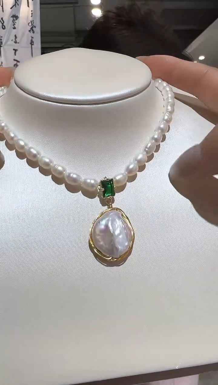 【闪购商品】淡水珍珠颈饰合金【凝玺】巴洛克项链X3895001