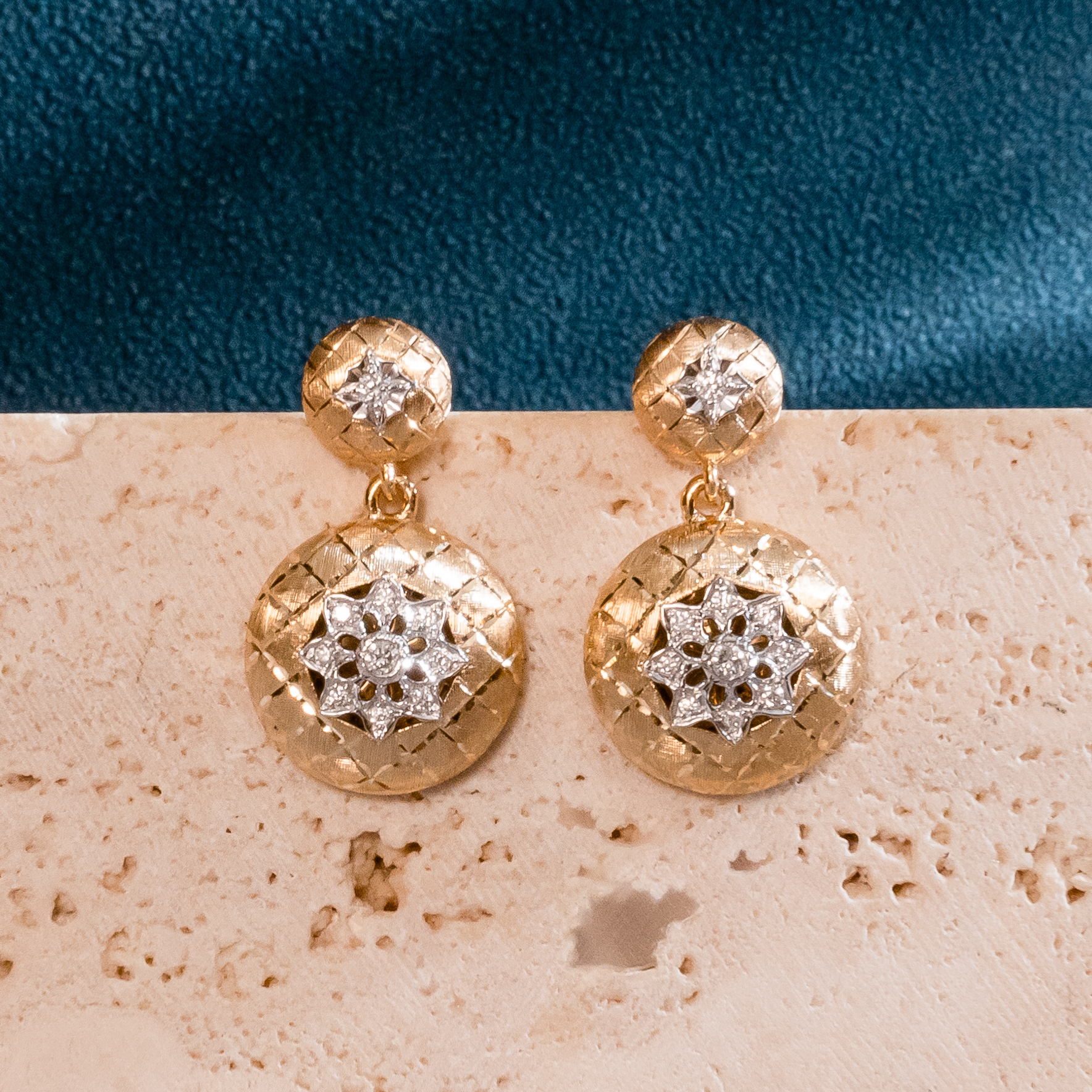 【奢小姐珠宝】18K金“维纳斯假日”钻石耳坠-KWC338