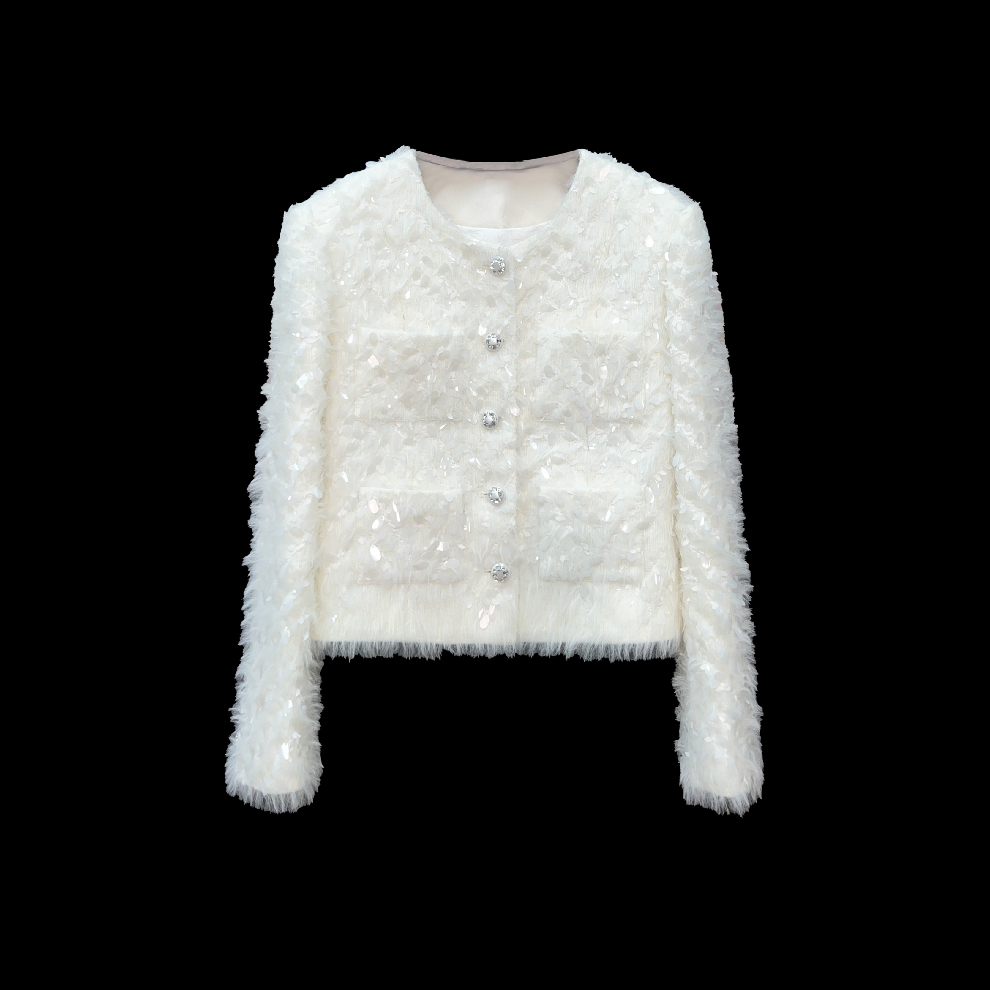 TOP『安妮公主』新款亮片气质时尚轻奢小香风外套-1267