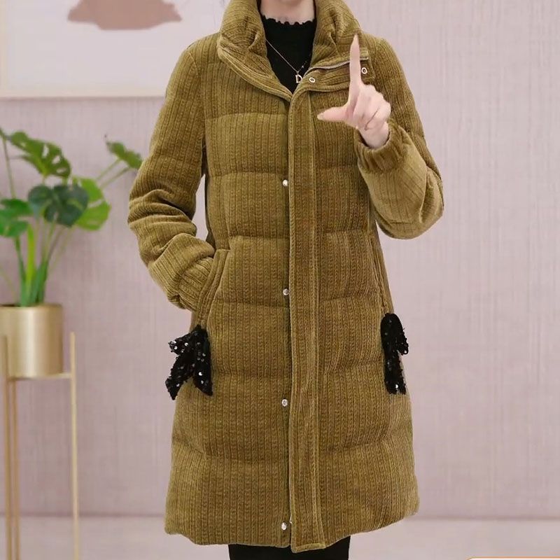 2023冬季新款羽绒服时尚加厚中长款宽松气质洋气减龄休闲保暖外套