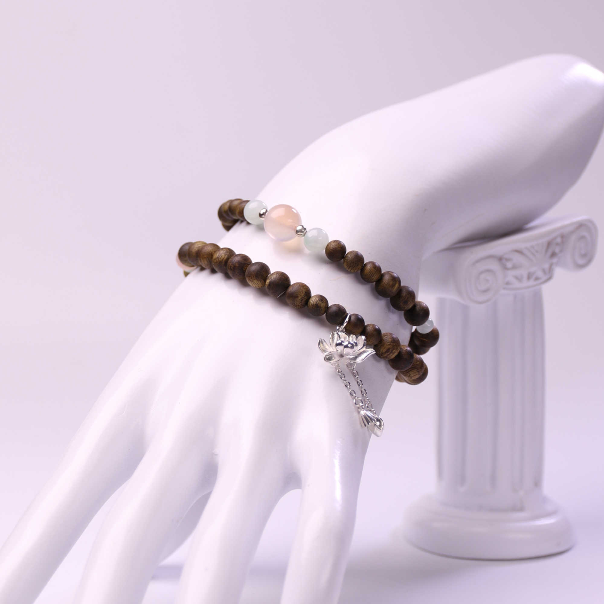 【好运莲莲】原创沉香双圈多戴设计款手串