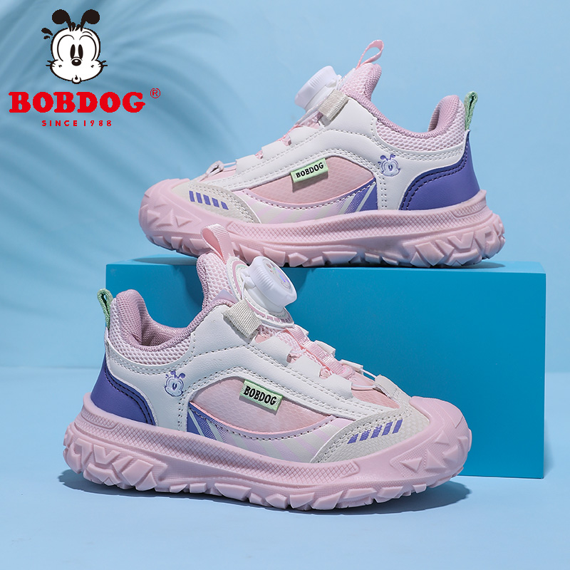 巴布豆男童鞋春秋新款儿童网面透气运动鞋小学生户外百搭跑步鞋