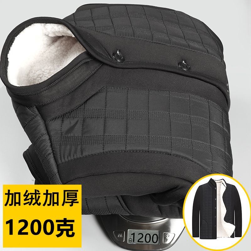 中老年棉衣男加厚加厚小棉袄外套老年人保暖衣内胆棉服冬季爸爸装