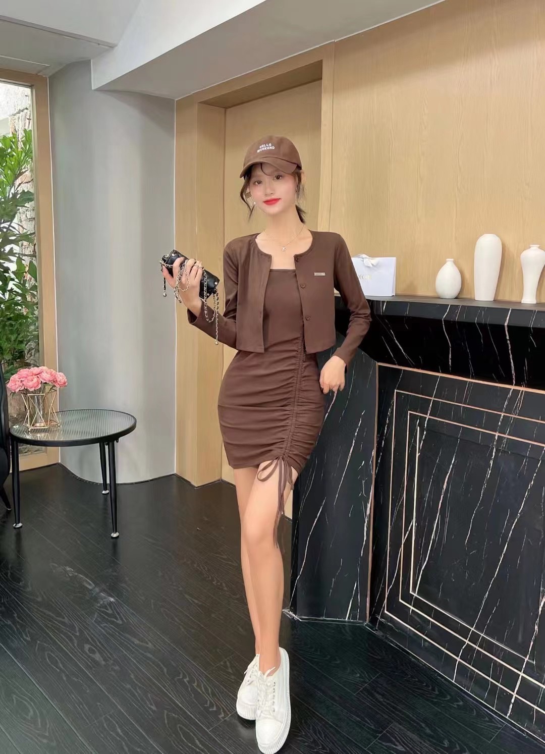 欧洲站女装连衣裙秋装包臀修身款