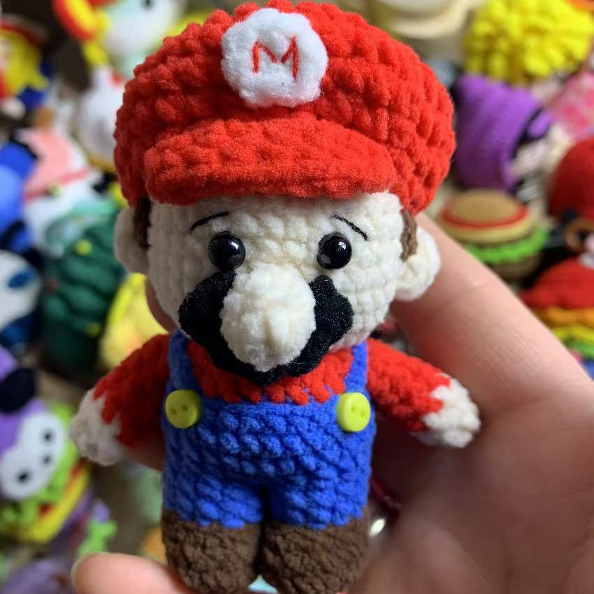 【马里奥】纯手工钩织毛线玩偶