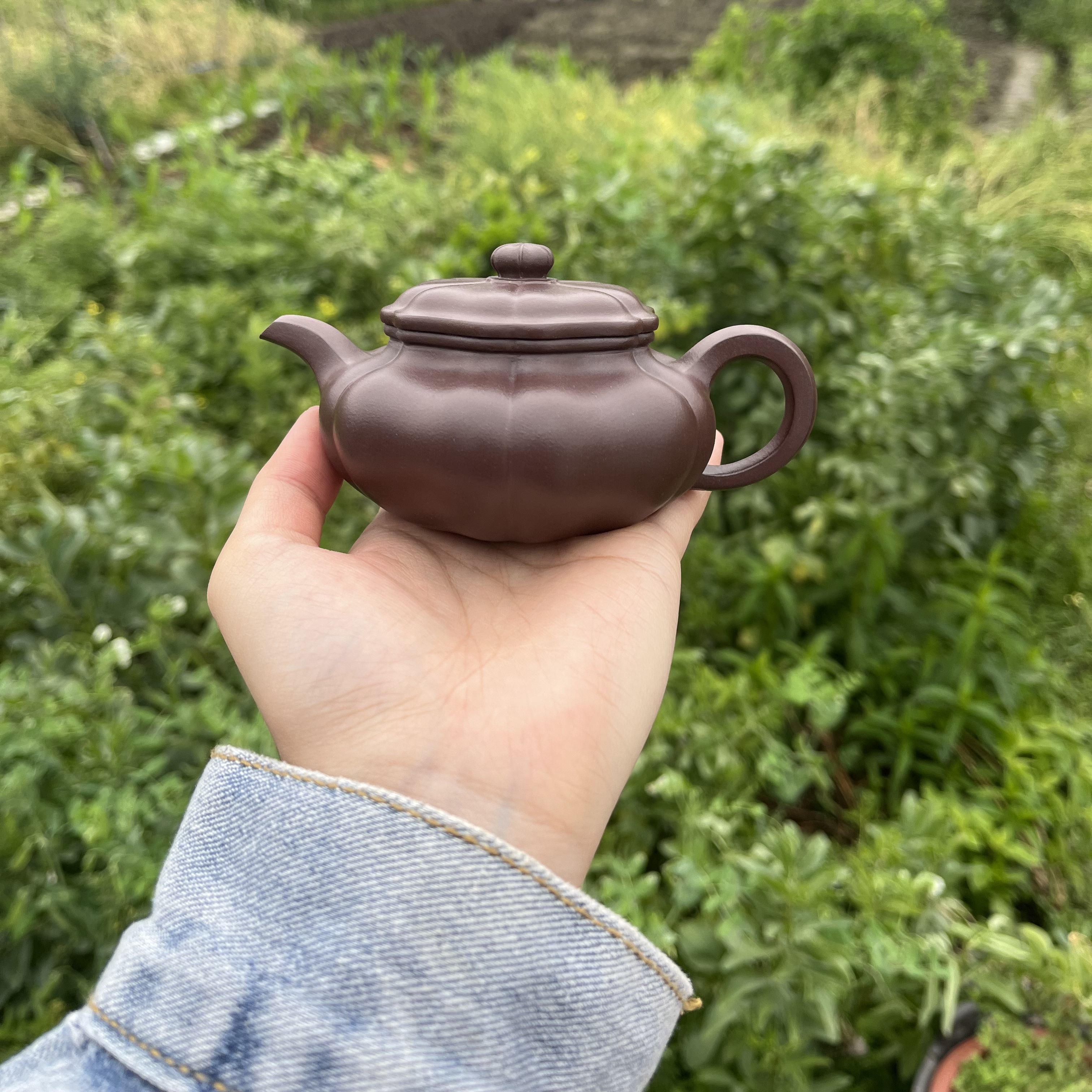 李悦制【葵仿古】原矿老紫泥 150cc紫砂壶